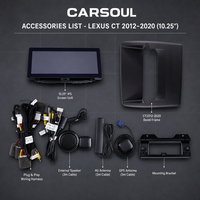 CARSOUL Layar Sentuh IPS 10.25 Inci Wireless CarPlay Android Auto Pemutar Multimedia Mobil GPS Navigasi Head Unit 1280*480