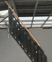 Échelle télescopique pliante en aluminium Lader, moderne, extensible, portable, pour intérieur