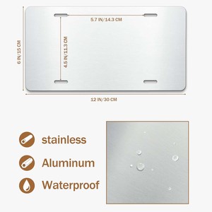 <span class=keywords><strong>Plaque</strong></span> d'<span class=keywords><strong>immatriculation</strong></span> personnalisée en gros par sublimation en aluminium, ajoutez votre nom, texte <span class=keywords><strong>ou</strong></span> chiffres, <span class=keywords><strong>plaque</strong></span> fantaisie pleine grandeur pour voiture - Product Image 5