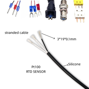 200 Degree Soft Silicone <strong>RTD</strong> Senor Pt100 Pt1000 <strong>Elements</strong> Sensor M6/M8 Thread Thermocouple Temperature Instrument - Product Image 3