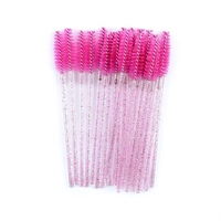 Pinceau de couleur différente Vos cils Paillettes Mascara Pinceau Violet Jaune Noir Bleu Rose Accessoires de cils