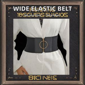 Ceinture large élastique en polyester imprimée par transfert thermique style hip-hop Mairun USA avec grande boucle métallique et fermeture éclair, type corset - Product Image 2