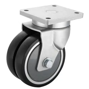 S-S Dual AGV Caster Wheels Compact High Speed Design