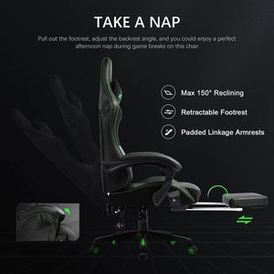 Chaise pivotante de bureau Silla Gamer Masaje Xion entièrement noire avec logo personnalisé - Product Image 6