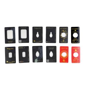 Plaque d'affichage à barres frappées personnalisées 1g/2g/5g/10g/20g/lingot de haute qualité, <span class=keywords><strong>carte</strong></span> blister pièce/cuivre/argent/or - Product Image 1