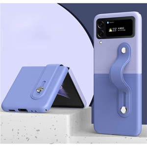 Anti-golpe Funda De Teléfono Para Galaxy Z <span class=keywords><strong>Flip</strong></span> <span class=keywords><strong>4</strong></span> <span class=keywords><strong>Carcasa</strong></span> Plegable Con Soporte De Pulsera Retráctil Para PC <span class=keywords><strong>Samsung</strong></span> Z <span class=keywords><strong>Flip</strong></span> 3 - Product Image 4