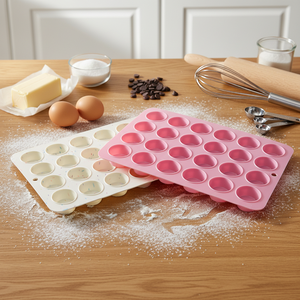 Molde de Silicona para Hornear, Apto para Lavavajillas y Horno, para 24 Mini Cupcakes y Muffins, Resistente a Altas Temperaturas, Utensilio de Cocina - Product Image 1