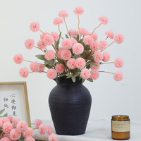 Fleurs Artificielles en Gros pour Décoration Intérieure – Boules de Pissenlit à 5 Têtes, Feuillage, Fleurs en Soie pour Arrangements et Décoration de Mariage