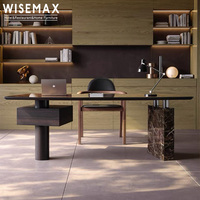 Meubles WISEMAX, design contemporain, mobilier de bureau, bureau d'ordinateur en bois massif, table de bureau créative pour la maison, table de bureau pour villa