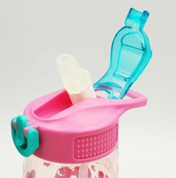 Bouteille d'eau en plastique Tritan Eastman sans BPA pour enfants avec paille, vente en gros