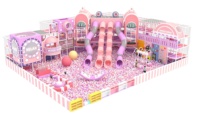 Ensemble de jeux d'intérieur personnalisé pour usage commercial, toboggan LED, équipement de jeux pour enfants, parc de trampolines