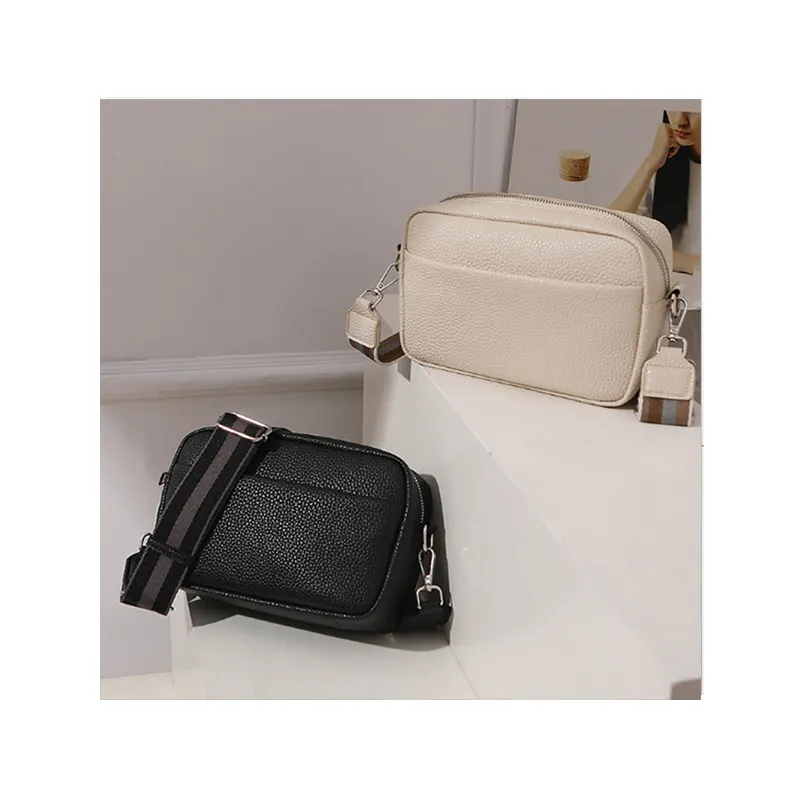 Bolsa de couro personalizada para mulheres, pequena bolsa de mensageiro feita em couro com alça carteiro
