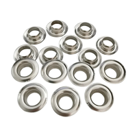 10mm argent/or semi-automatique oeillet vêtement oeillets rideau oeillet tubulaire Semi-creux Rivets tête avec trou
