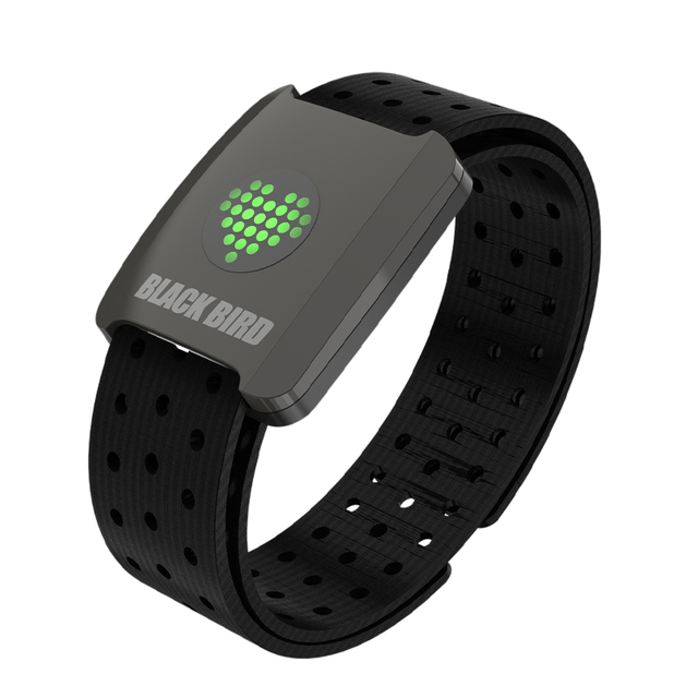 Black Bird Arm Heart Rate Monitor LED Warning Heart Rate Sensor Compatible with Ciclocompuador Ciclismo and Smart Phone Apps