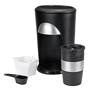 Cafetière à <span class=keywords><strong>filtre</strong></span> miniature à une tasse avec tasse, <span class=keywords><strong>petite</strong></span> cafetière à <span class=keywords><strong>filtre</strong></span> individuelle avec tasse à café, pour la maison, le bureau, le camping-car - Product Image 4