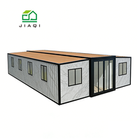 Villa préfabriquée de luxe en acier, pliable et extensible, de 20 pieds ou 40 pieds, maison conteneur portable préfabriquée avec 2, 3, 4 ou 5 chambres