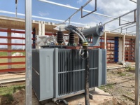 Transformateur de distribution immergé dans l'huile ROOQ série 33KV 80kVA triphasé 60Hz avec bobine à couches, deux enroulements, sortie 400-433V