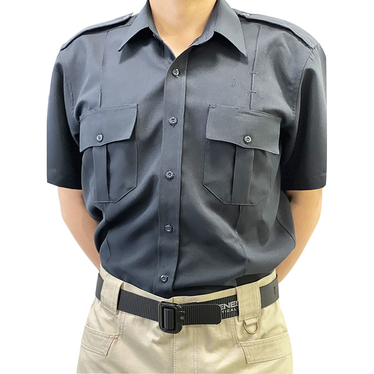 High Quality Custom Design Top Sell Uniform Workwear Black Security Uniforms Shirts