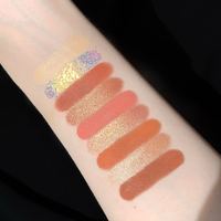 Vente en gros 9 couleurs meilleur holographique luxe paillettes multichrome étanche sensuel poudre de presse palette de fards à paupières hautement pigmentée