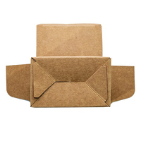 Boîte de papier kraft personnalisée Boîte d'emballage à insertion unique avec boucle automatique et fond Matériau recyclable personnalisé
