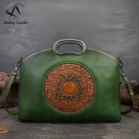 Sac à main en cuir de vache véritable pour femme et fille, élégant rétro, à bandoulière à poignée supérieure, nouvelle collection 2020