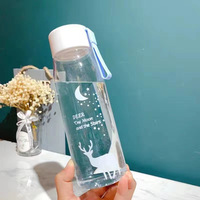 Botella de Verano para PC, Antiderrames, con Pajita Gruesa, de Gran Capacidad, de Alta Gama, para Beber Directamente, Resistente al Calor, Segura, Ligera y de Lujo