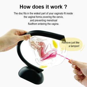 Disque menstruel grand format en silicone de qualité médicale, disque menstruel réutilisable - Product Image 4