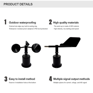 RS232 RS485 GPRS Digital Recorder Meteoro logisches Messgerät für Windgeschwindigkeits-<span class=keywords><strong>Anemometer</strong></span>-Kran detektor für Feld messungen - Product Image 5