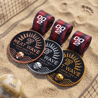 Medallas de Metal Personalizadas de Fábrica, Premios con Relieve 3D, Medallas de Pickleball de Aleación de Zinc Plateadas en Oro, Plata y Bronce Antiguo