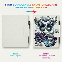Étui de tablette vierge blanc imprimable UV pour Onyx Boox Note Air 5 C 10.3 2025, personnalisable, impression DIY, couverture magnétique en cuir PU