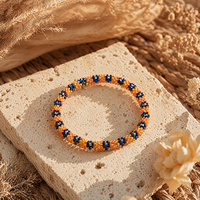 Bracelet artisanal coloré en perles, crocheté à la main, empilable, pour l'été, bracelets et joncs tendance pour femmes