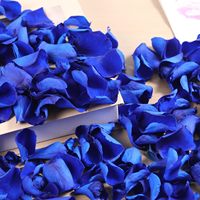 Pétales de roses séchées, bleu, 1kg, pour mariage, Saint-Valentin, table de fête, confettis, douche nuptiale, décoration