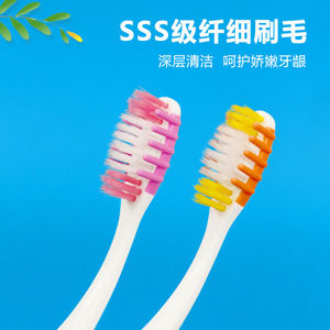 แปรงสีฟันขนนุ่มสำหรับผู้ใหญ่ หัวใหญ่ ไนลอน ใช้ในบ้าน มีให้เลือก 5 สี - Product Image 4