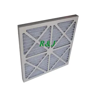 Cardboard pleated wire mesh disposable panel pre air filter