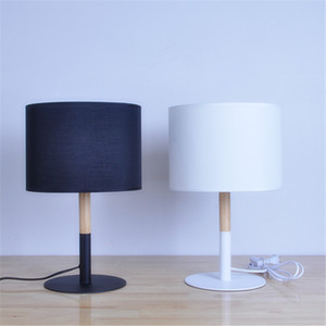 Đèn Bàn Trong Nhà Ban Đêm E27/E26 Chụp Đèn Vải Đen Trắng Phong Cách Bắc Âu Trang Trí Đầu Giường Thông Minh Cao Cấp Dùng Cho Gia Đình - Product Image 5