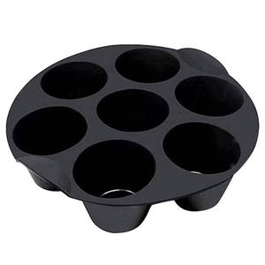 Moldes Redondos de Silicona para Hornear Cupcakes, 7 Cavidades, para Freidora de Aire - Product Image 3