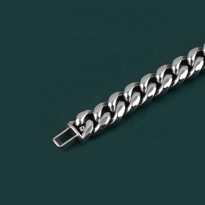 Pulsera de Cadena Cubana Moderna para Hombre, Pulsera de Acero Inoxidable para Hombre y Mujer, Joyería, Cadena de Acero Inoxidable, Fabricación de Joyas - Product Image 5