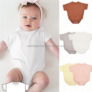 Tutina Estiva per Neonati in Fibra di Bambù 190gsm, Personalizzabile, Oversize, Neutra, per Bambini e Bambine - Product Image 2
