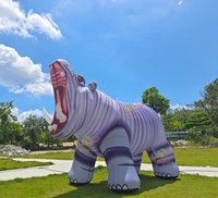 Poupée gonflable extérieure d'hippopotame de haute qualité pour des événements