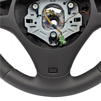 Volant de voiture en cuir noir entièrement perforé en stock pour BMW Série 1/3 E90 E91 E92 E93 M3 M5 E82 E81 E87 E88 E60