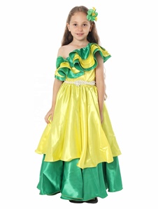 <span class=keywords><strong>Disfraz</strong></span> Étnico Especial para Cosplay, Carnaval de Brasil, Multicolor, 100% Poliéster, Trajes para Actuaciones Infantiles - Product Image 5