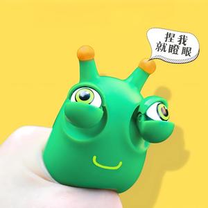 <span class=keywords><strong>Giocattolo</strong></span> Antistress Sensoriale Eye Pop Bug, Verme Verde in PVC con Occhi Saltellanti, Regalo di Natale e Compleanno per Bambini - Product Image 2