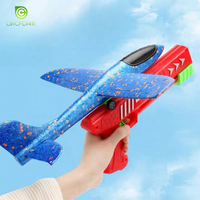 Lanceur d'avion en mousse Circfoam pour enfants, jouet de catapulte d'extérieur, portée de 15 m, tir d'avion, manège, jouets d'avion en mousse d'extérieur