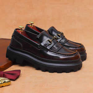 Nouvelle Tendance – Mocassins Homme en Cuir Véritable Brillant, Style Britannique Sportif Décontracté, Légers, Antidérapants et Isolants pour l'Automne - Product Image 3