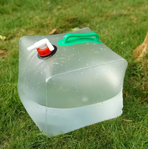 Outdoor Folding Drinking Bucket 20l Camping Portable Large-capacity Car Drinking Water Bottle Water Tool Four-corner Water Bag - Product Image 5