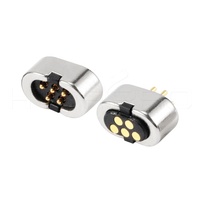 HytePro redondo 5V Usb macho hembra 5 pines Cable magnético conector de cargador de portátil