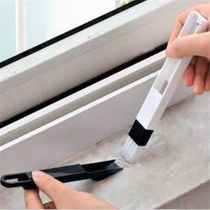Multi Purpose <b>Cleaning</b> <b>Brush</b> With Dustpan Long Handle For Kitchen Bathroom <b>Window</b> Sill Crevice Keyboard Corner Dusting - Product Image 2