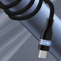 Haute qualité PD 240W 60W USB C USB C LED câble tressé en Nylon rapide 48V 5A chargeur USB-C pour Samsung iPhone ordinateur portable IOS ordinateurs