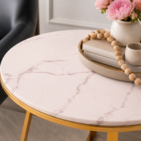 Pieds et structure de table basse en fer, style moderne et épuré, support de table d'appoint ronde pour mobilier de salon