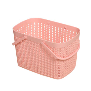 Storage <b>Basket</b> Rectangle PP Material <b>Stackable</b> Mixed Color For Home Bathroom Use - Product Image 5